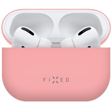 FIXED Silky ultratenké silikonové pouzdro Apple Airpods Pro růžové