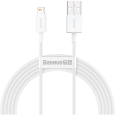 Baseus Superior Series rychlonabíjecí kabel Lightning 2.4A 2m bílá