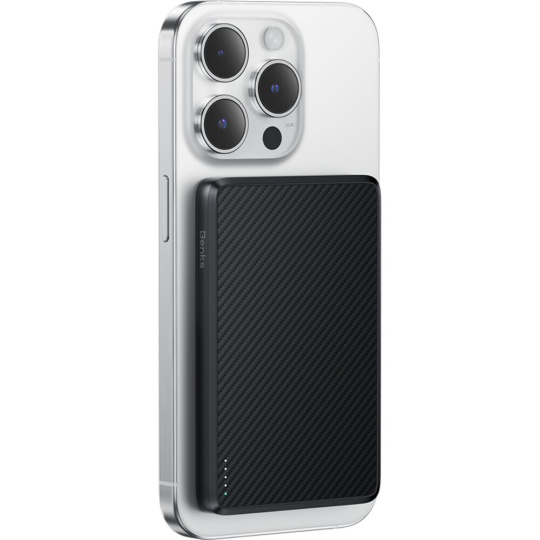 Benks ArmorGo PowerBank 600D Aramid MagSafe powerbanka 5000mAh Black