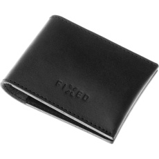 FIXED Wallet Kožená peněženka z pravé hovězí kůže černá