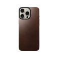 Nomad Magnetic Leather Back MagSafe kryt iPhone 16 Pro Max hnědý