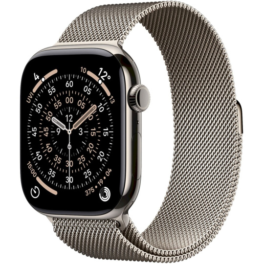 Apple Watch Series 11 Cellular (42mm) Přírodní titan s přírodním milánským tahem