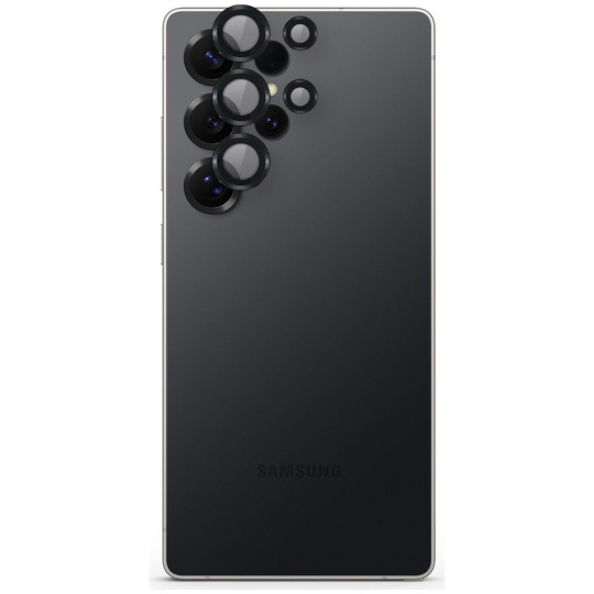 Spello hliníkové ochranné sklo na čočky fotoaparátu pro Samsung Galaxy S26 Ultra černé
