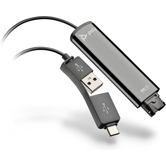 POLY DA75 QD na USB-A/USB-C adaptér 