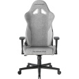 DXRacer GLADIATOR látková herní židle šedo-bílá