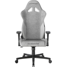 DXRacer GLADIATOR látková herní židle šedo-bílá