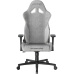DXRacer GLADIATOR látková herní židle šedo-bílá