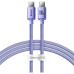 Baseus Crystal Shine Series kabel USB-C/USB-C (100W) 1,2m fialový