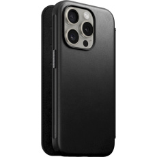 Nomad Modern Leather Folio iPhone 15 Pro černý