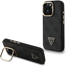 Guess PU 4G Strass Triangle Logo Stand Camera Frame MagSafe kryt iPhone 16 Pro černý Guess PU 4G Strass Triangle Logo Stand Camera Frame MagSafe kryt iPhone 16 Pro černý