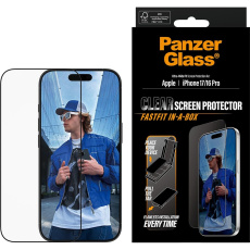 PanzerGlass® Ultra-Wide Fit sklo Apple iPhone 17/16 Pro s bezprašným aplikačním boxem