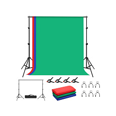 Puluz Podpěra pro plátno + 3 druhy pozadí