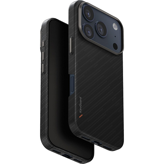 UNIQ Keva Edge MagClick MagSafe kryt iPhone 17 Pro Carbon Black