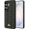 Lacoste PVC Blend Monogram Gold Logo Magnetic kryt Samsung Galaxy S26 Ultra hnědý
