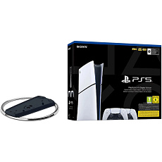 PlayStation 5 Slim Digital Edition 825GB + DualSense bílý + Vertikální podstavec pro PS5