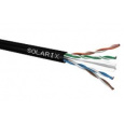 Instalační kabel Solarix venkovní UTP, Cat6, drát, PE, cívka 500m SXKD-6-UTP-PE