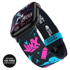 Moby Fox League of Legends - Jinx Graffiti řemínek pro Apple Watch (38/40/42/44 mm) a chytré hodinky