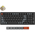 Keychron V5 Ultra 8K Keychron Silk POM Banana bezdrátová herní klávesnice (US) černá