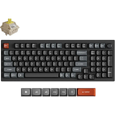 Keychron V5 Ultra 8K Keychron Silk POM Banana bezdrátová herní klávesnice (US) černá