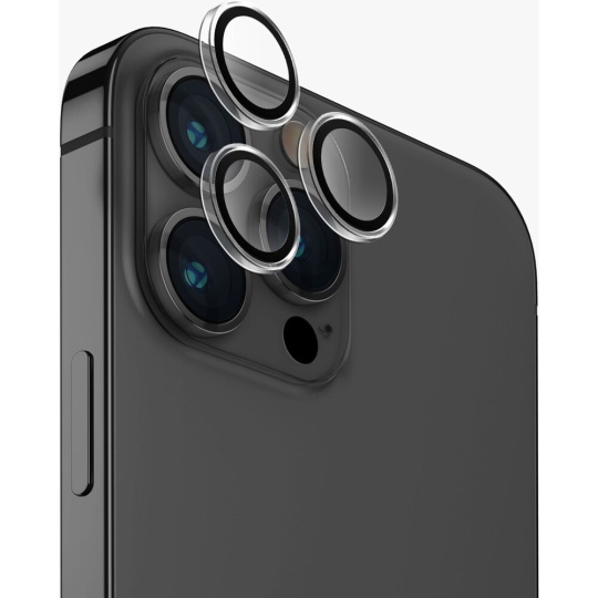 UNIQ OPTIX Aluminium Camera Lens Protector iPhone 15 Pro Max čirá