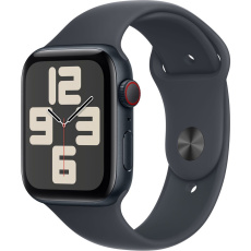 Apple Watch SE (2024) Cellular 40mm Temně inkoustový hliník s inkoustovým sportovním řemínkem M/L