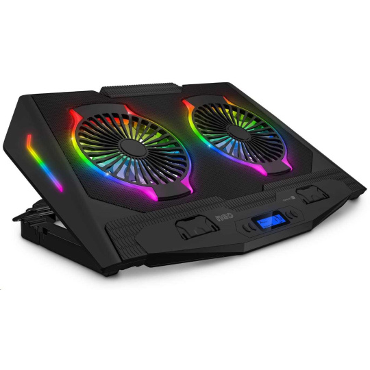 CONNECT IT NEO RGB chladicí podložka pod notebook, černá