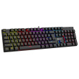 C-TECH mechanická klávesnice Morpheus, casual gaming, CZ/SK, červené spínače, RGB podsvícení, USB