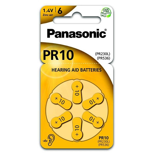 PANASONIC Zinkovzduchová baterie PR-230(10)/6LB AAA 1,2V (Blistr 6ks)