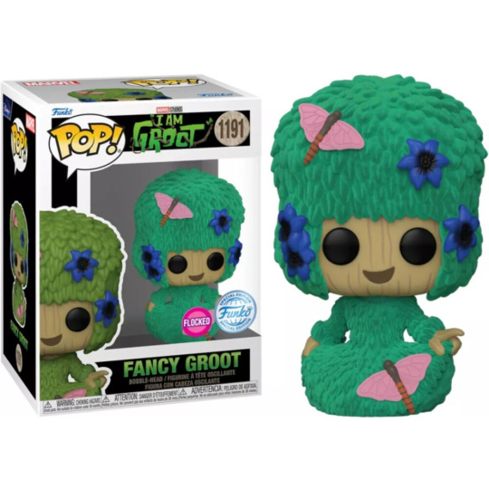 Funko POP! #1191 Marvel: I Am Groot- Groot (Marie Hair)(Flocked)