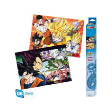 Set 2 plakátů Dragon Ball - Saiyans (52x38 cm)