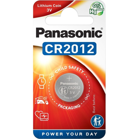 Panasonic CR2012 (knoflíková) lithiová baterie (1ks)