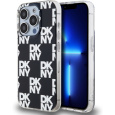 DKNY PC/TPU Checkered Pattern kryt iPhone 15 Pro Max černý