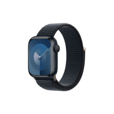 Apple Watch Series 9 41mm Temně inkoustový hliník s temně inkoustovým provlékacím řemínkem