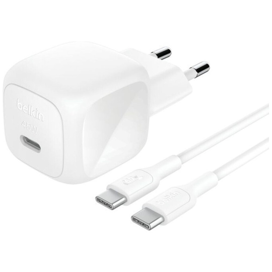 Belkin BOOST CHARGE™ 45W USB-C Power Delivery PPS nabíječka, 1m USB-C/USB-C kabel bílá