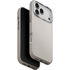 UNIQ Lyden Premium Leatherette MagClick MagSafe kryt iPhone 17 Pro Max Clay