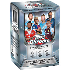 Fotbalové karty Topps Chrome UEFA Club Competitions 2025-26 Value Box