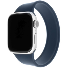 FIXED provlékací silikonový řemínek Apple Watch 42/44/45mm XL modrý