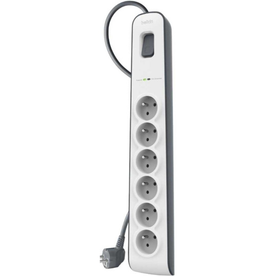 Belkin přepěťová ochrana (BSV603) 6 zásuvek bílá