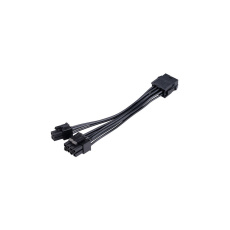 Akasa napájecí redukce 8-pin na 8+4-pin, 15cm, černý