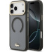 Lacoste PC/TPU Frosted Finish Gold Logo MagSafe kryt iPhone 17 Pro Max černý