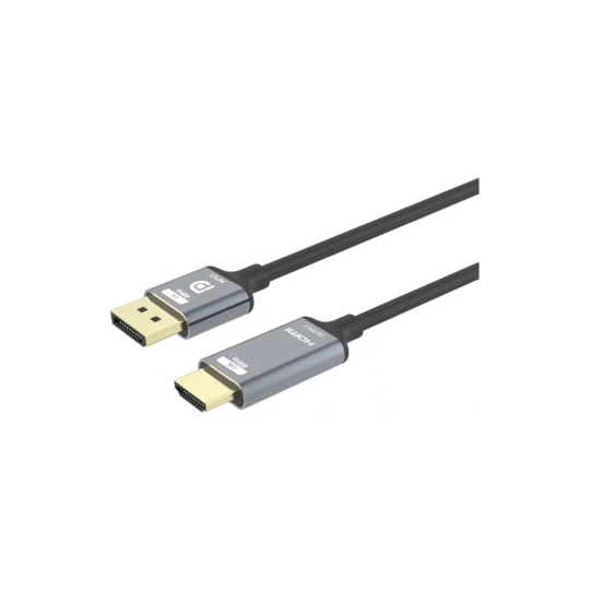 PremiumCord DisplayPort 1.4 na HDMI2.1 kabel pro rozlišení 8K@60Hz,4K@144Hz, 2m