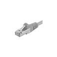 PremiumCord RJ45/RJ45 Cat6a S-FTP patch kabel 15m šedý