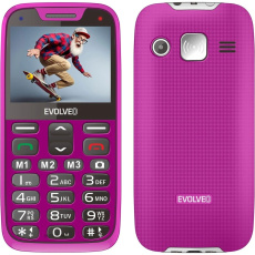 EVOLVEO EasyPhone XR mobilní telefon pro seniory s nabíjecím stojánkem růžový EVOLVEO EasyPhone XR mobilní telefon pro seniory s nabíjecím stojánkem růžový