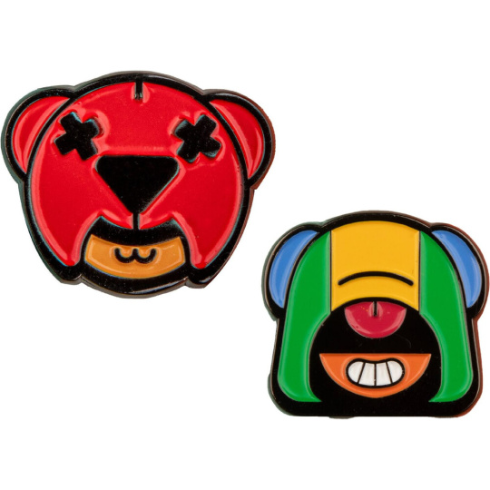Set odznáčků Brawl Stars - Nita & Leon