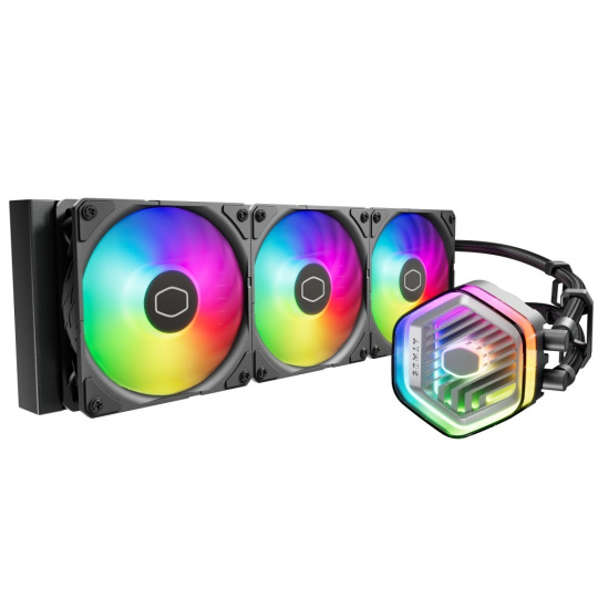 Cooler Master vodní chladič MasterLiquid 360 Atmos ARGB, 3x120mm, LGA1851, AM5, černá