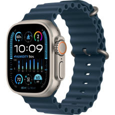 Apple Watch Ultra 2 49mm titanová s modrým oceánským řemínkem