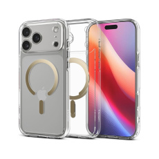 Spigen Ultra Hybrid MagSafe kryt iPhone 17 Pro Max clear gold