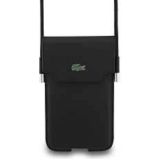 Lacoste PVC Iconic Petit Pique Metal Logo kapsa na telefon XL černá