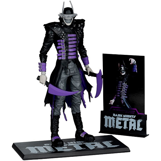 Akční figurka McFarlane DC - The Batman Who Laughs (B&W with accent) (Gold Label) 18 cm