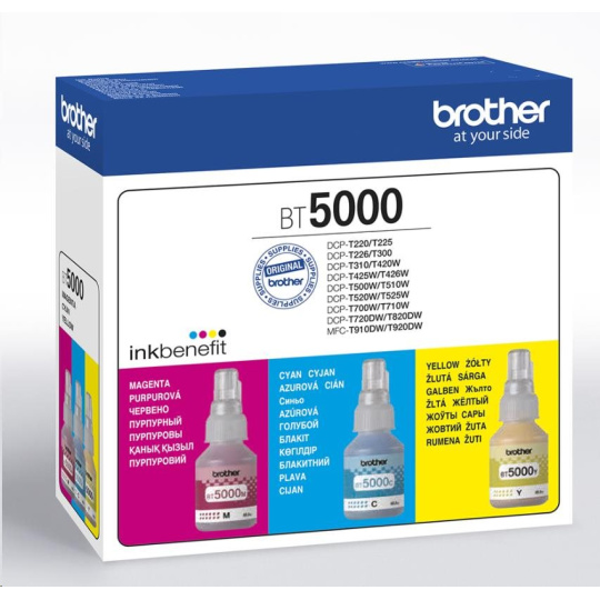 BROTHER INK BT-5000CLVAL cyan+magneta+yellow  T3xx T4xx T5xx T7xx T9xx -  cca 5000 - INKTANK